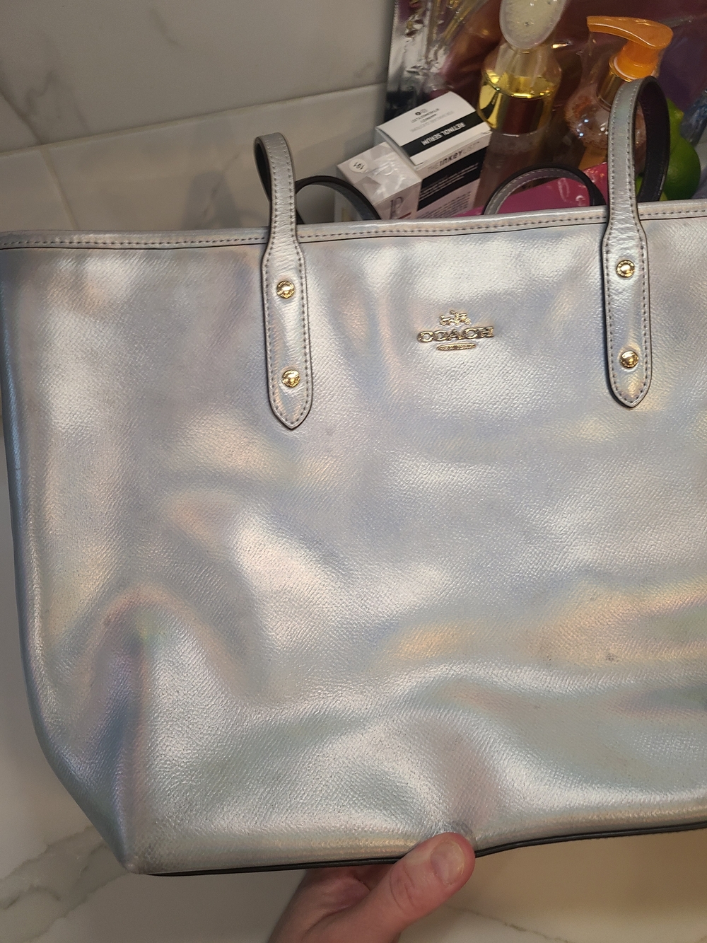 Coach Rare Iridescent Tote Bag Fair - Picture 7 of 7